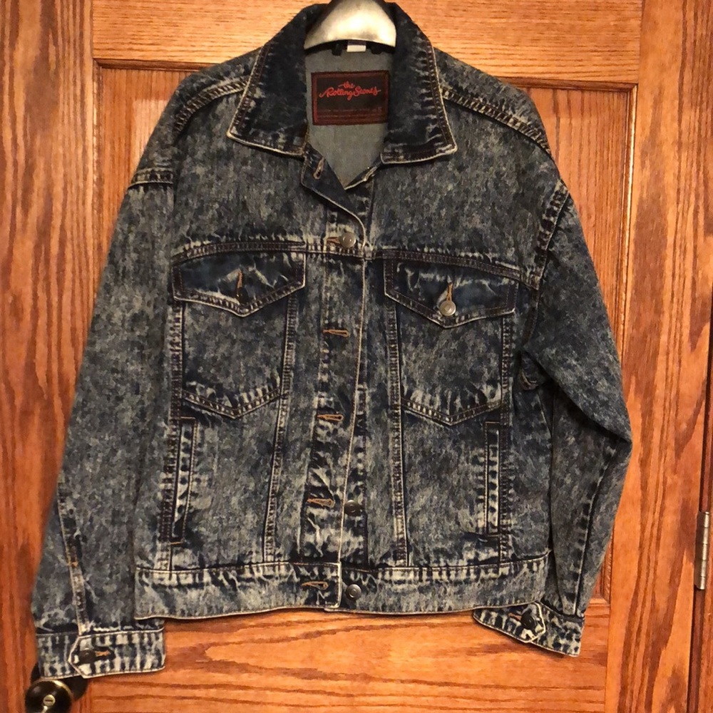 New Listing! Official Rolling Stones Vintage Style Denim Jacket - Picture 4 of 14